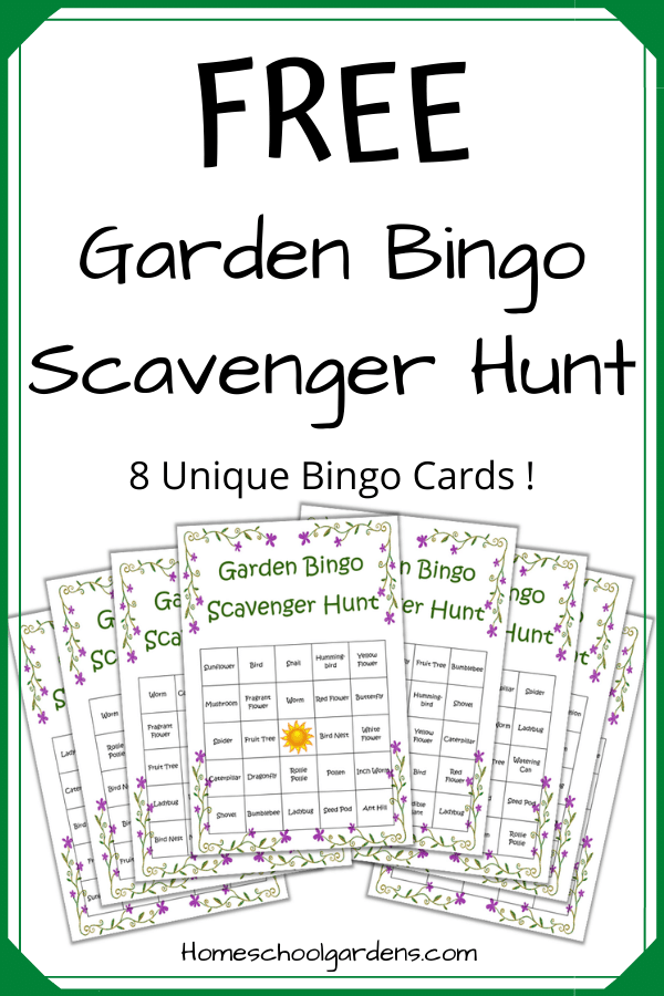 FREE Printable Garden Bingo Scavenger Hunt Free Homeschool Deals