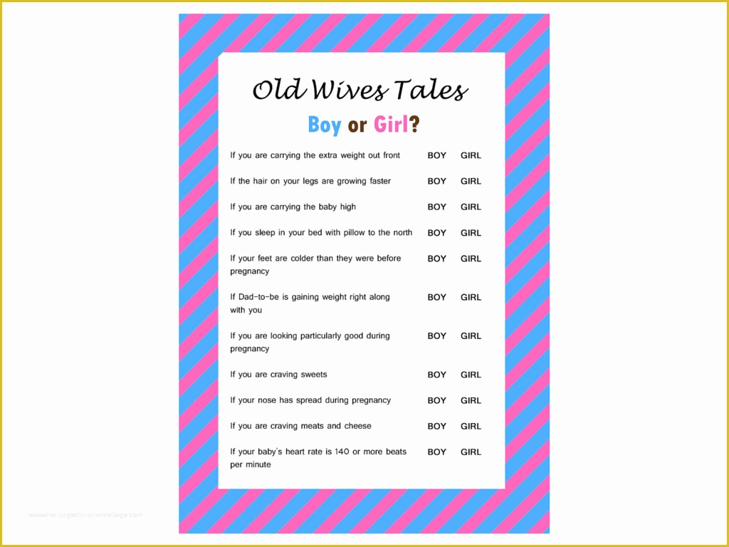 free printable games for gender reveal party
