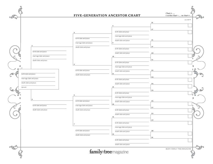 Free Printable Genealogy Forms Room Surf