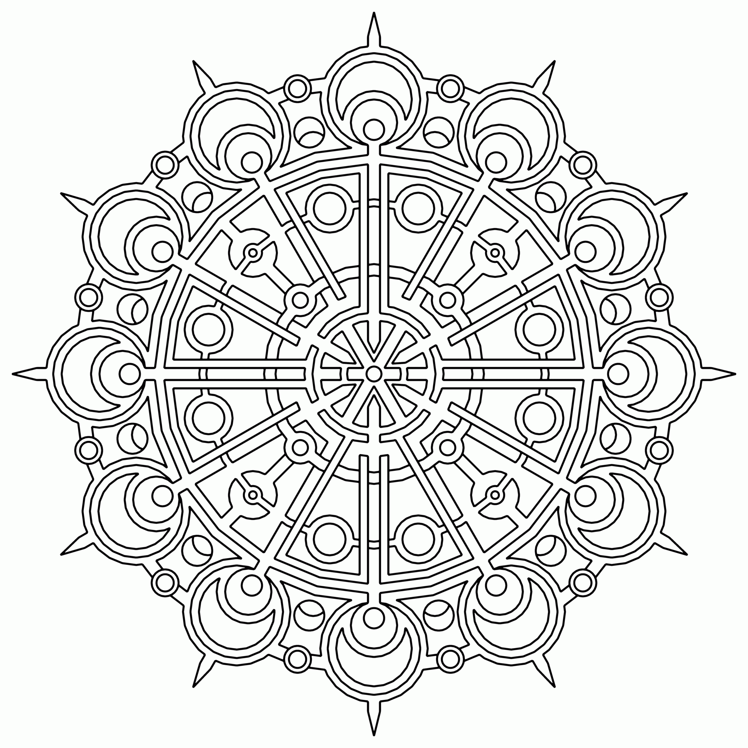 printable geometric designs to color