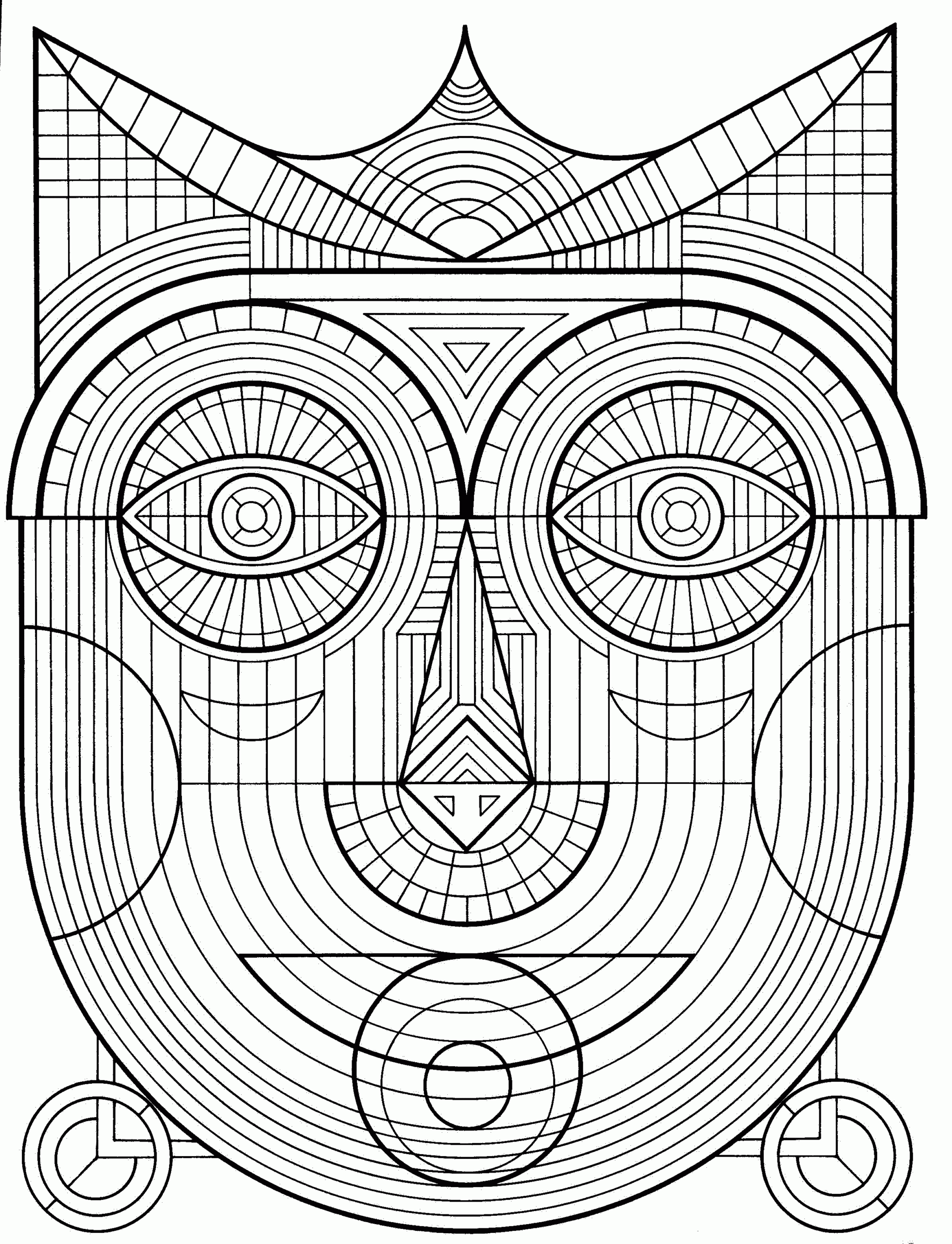 Free Printable Geometric Design Coloring Pages Coloring Home
