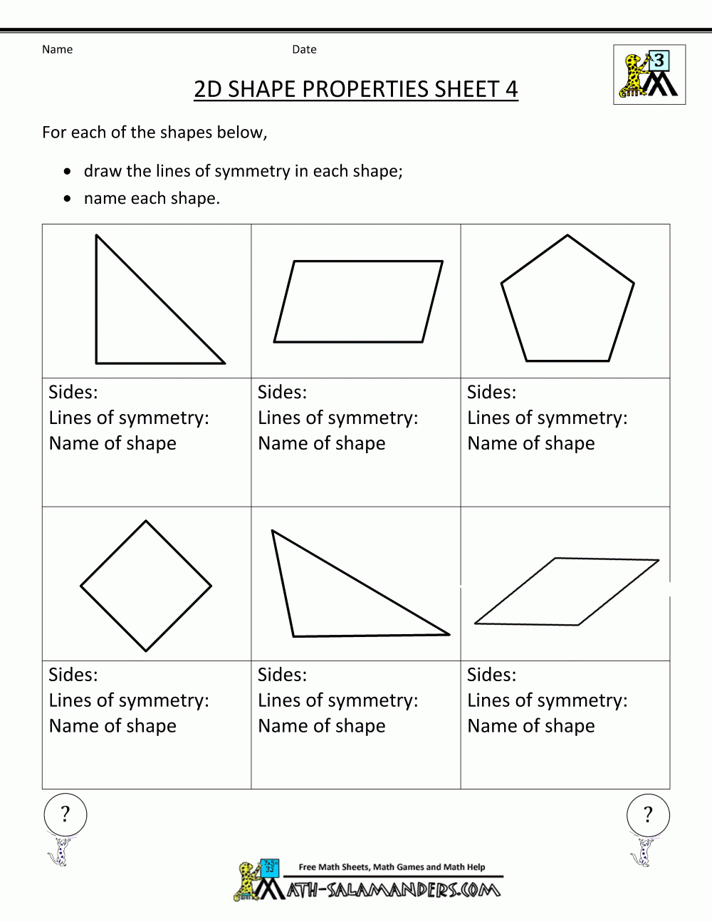 Free Printable Geometry Worksheets Rd Grade 29670 The Best Porn Website
