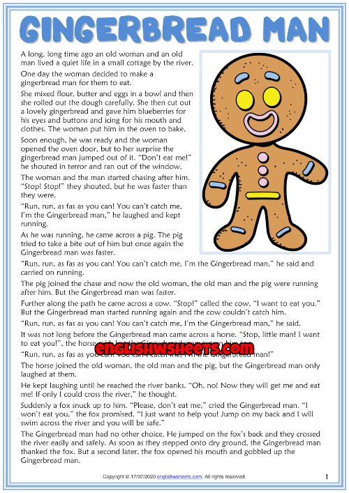 Free Printable Gingerbread Man Worksheets Printable Calendars AT A GLANCE