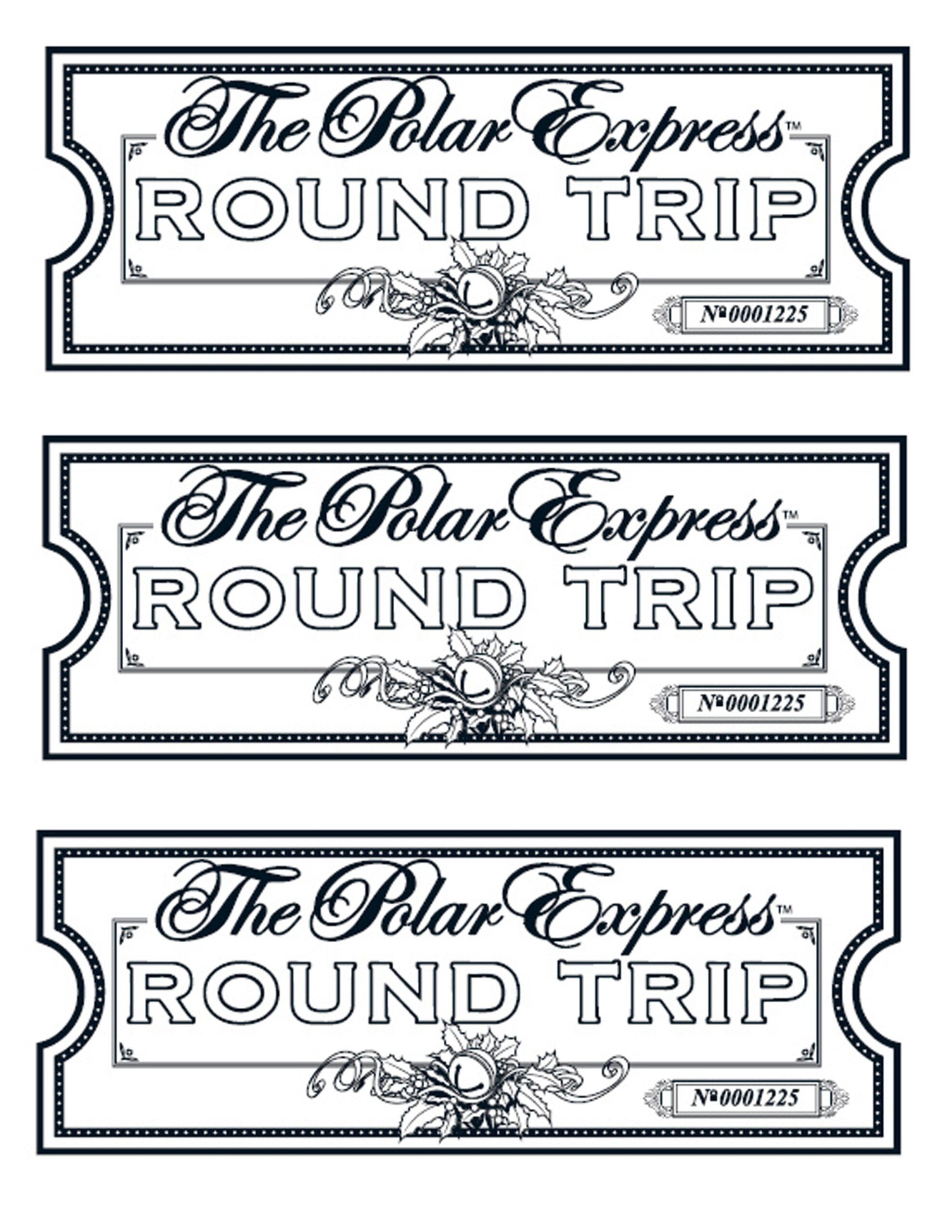 Free Printable Golden Ticket Polar Express Template Sixteenth Streets