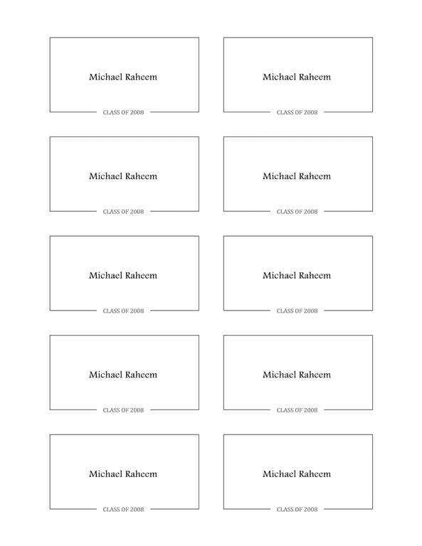 Free Printable Graduation Name Card Template Printable Templates