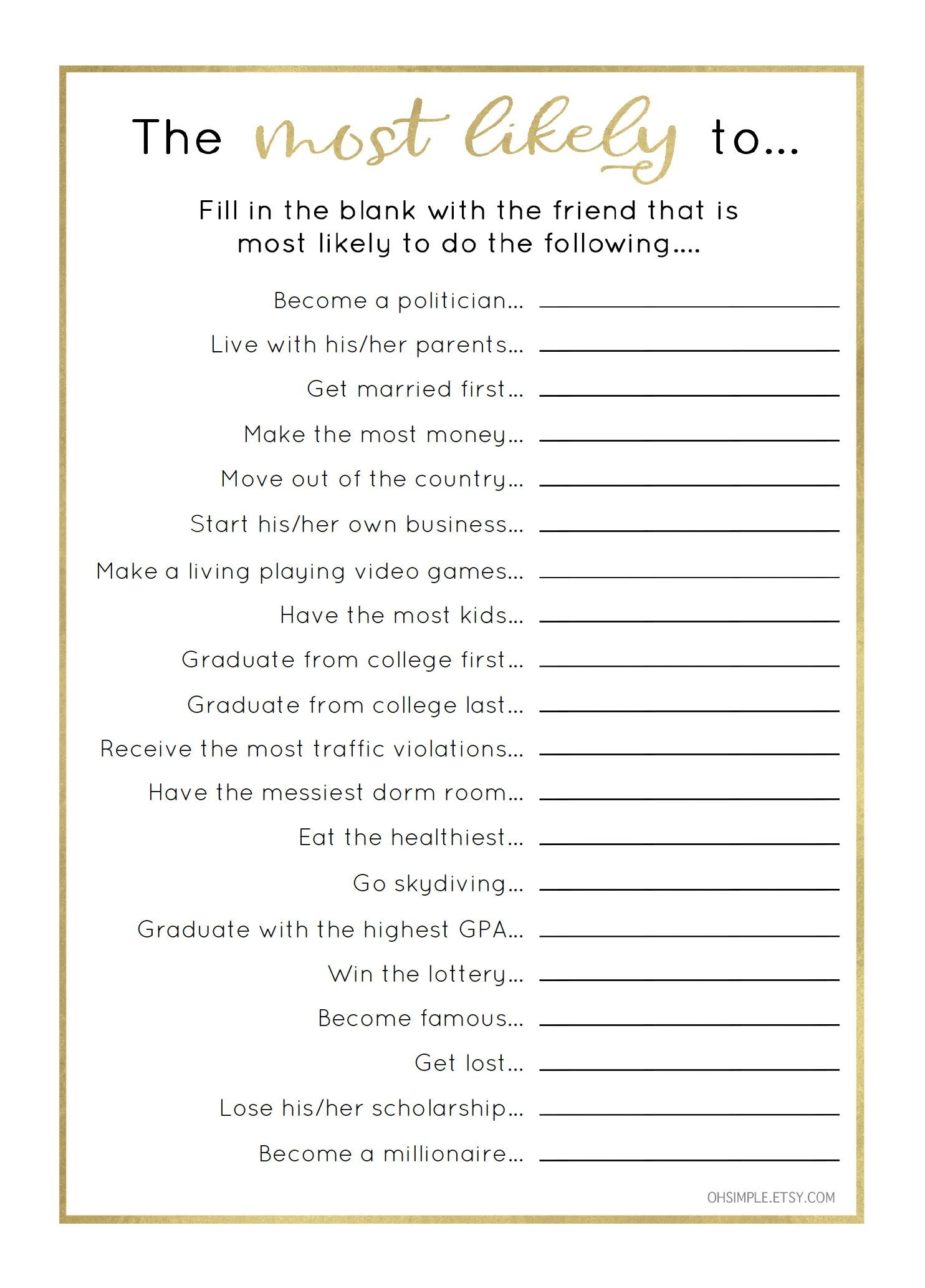 free printable games for graduation party
