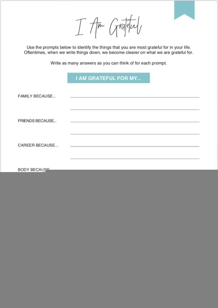 Free Printable Gratitude Worksheets Pdf Ronald Worksheets