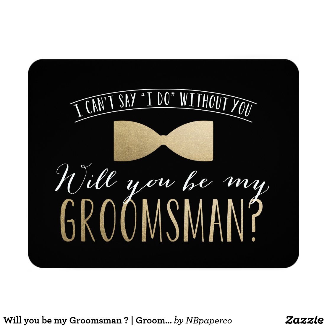 Free Printable Groomsman Card Template Will You Be My Groomsman 