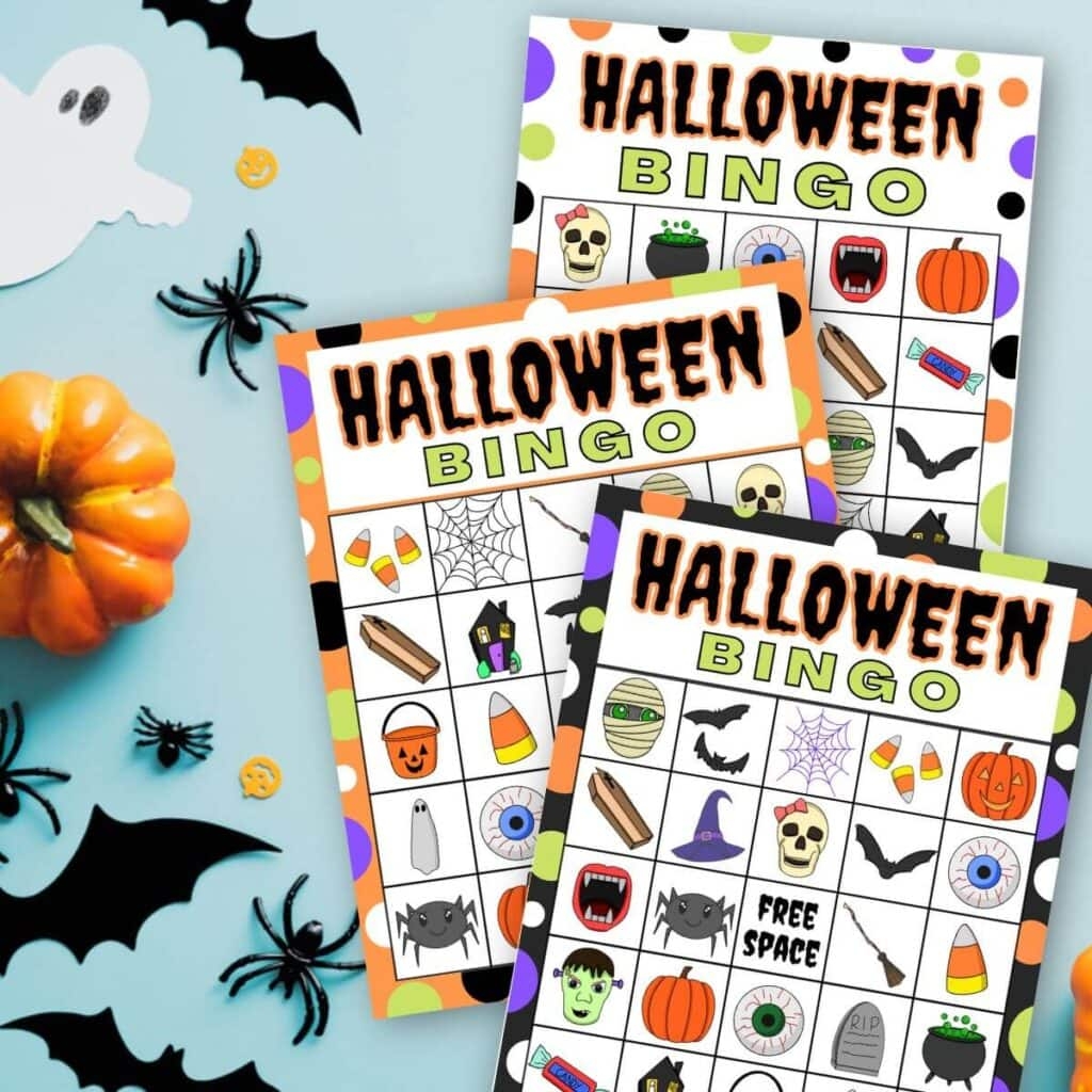Free Printable Halloween Bingo Game With 6 Cute Game Cards 