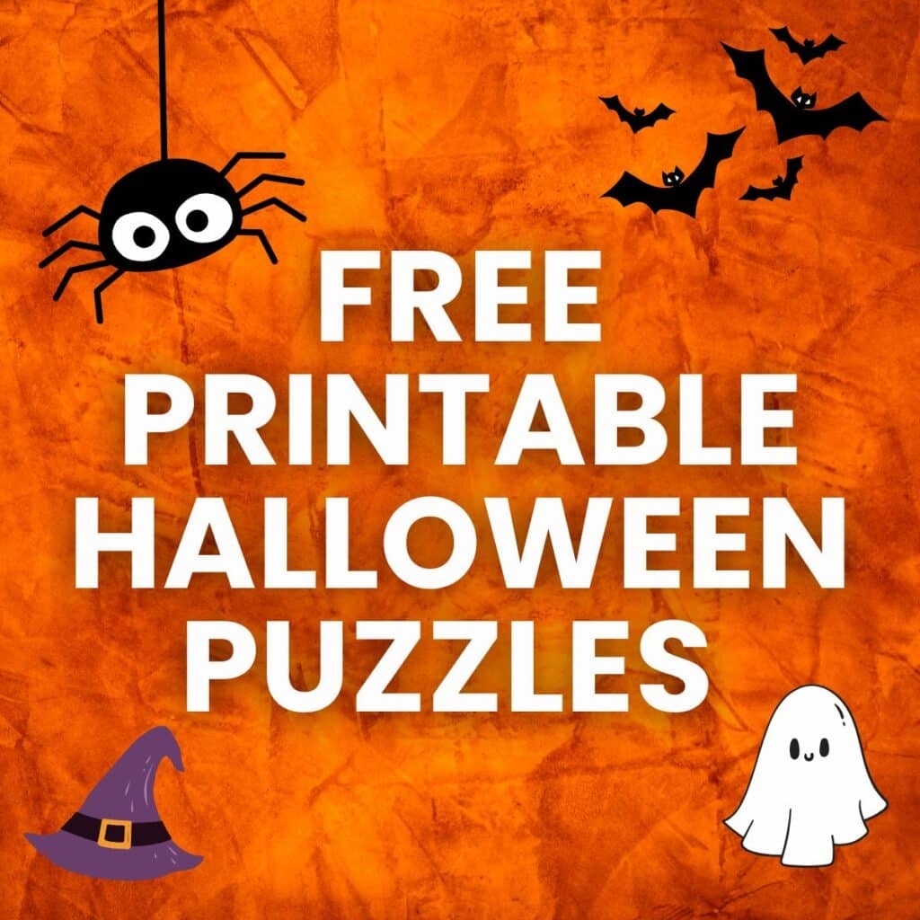 free printable halloween puzzles games
