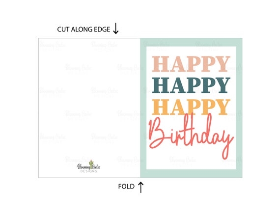 Free Printable Happy Birthday Card Template Download Free Printable 
