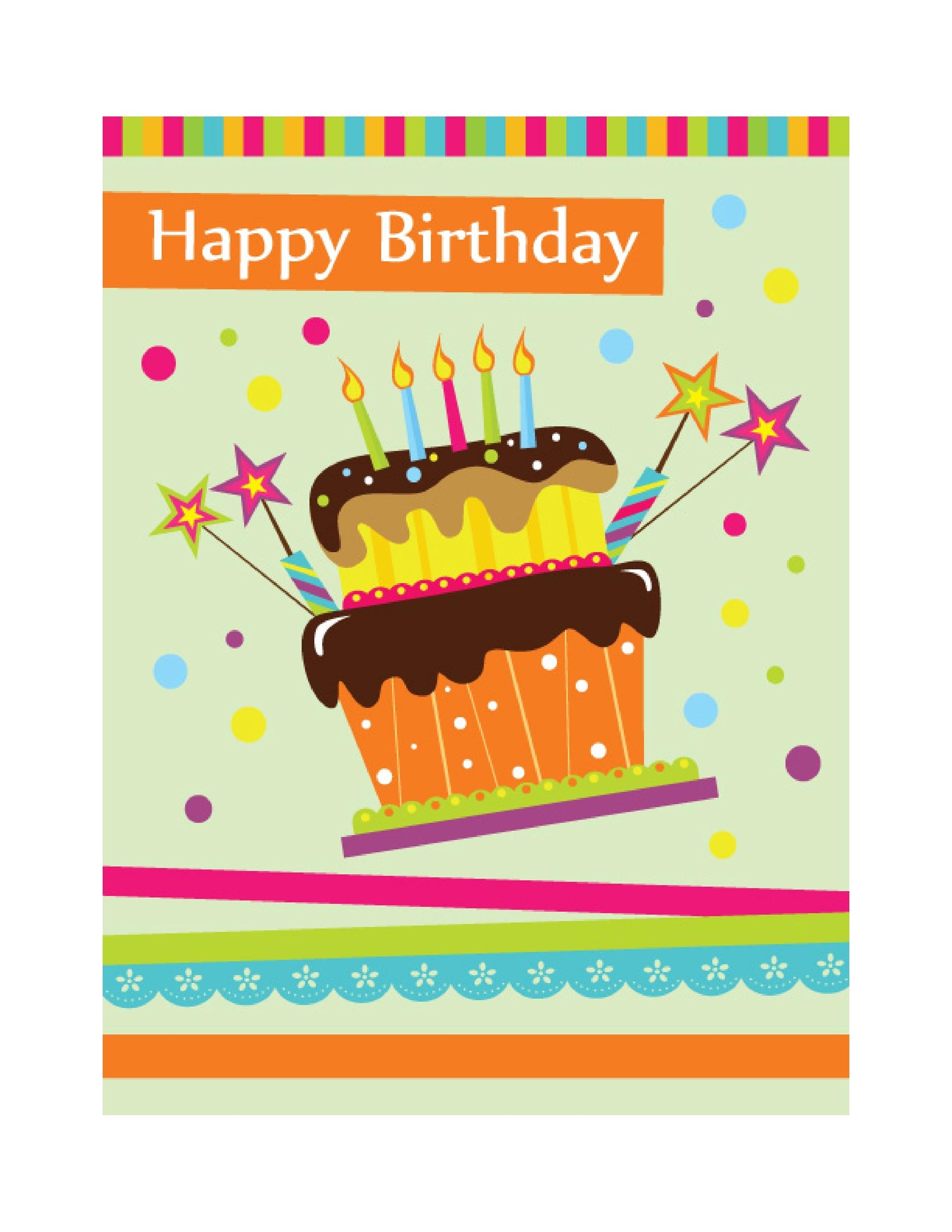 birthday card template free printable