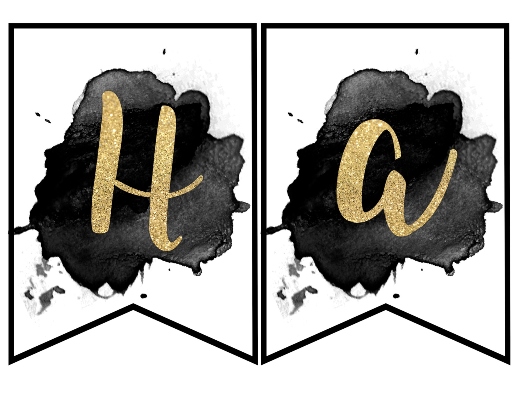Free Printable Happy New Year Banner Paper Trail Design