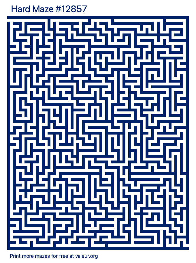 Free Printable Hard Maze With The Answer 12857
