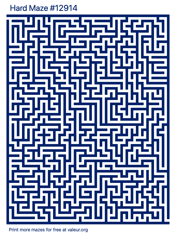 Free Printable Hard Maze With The Answer 12914