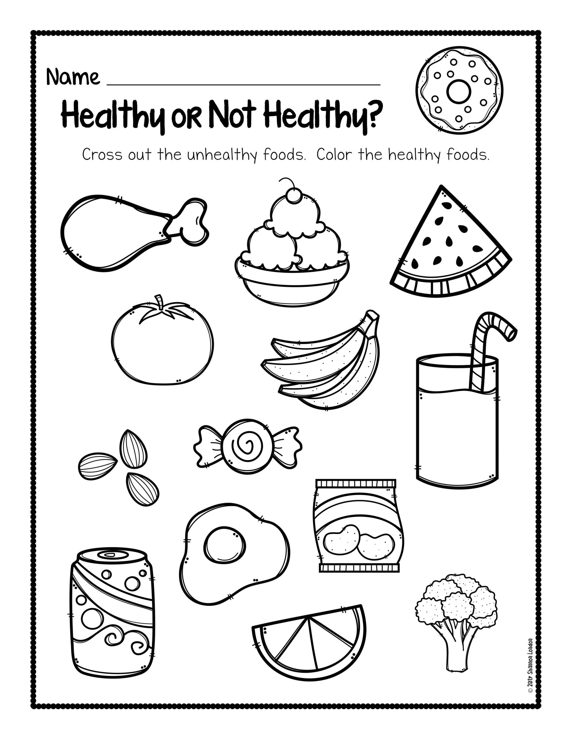 Free Printable Healthy Eating Worksheets Printable Worksheets