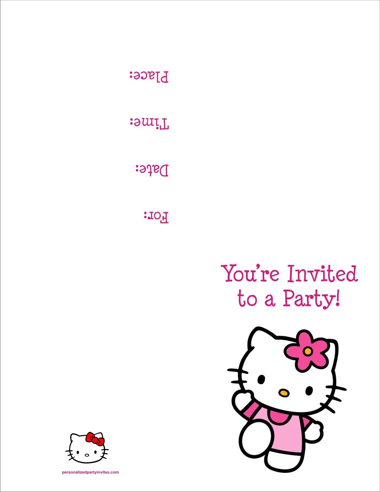 Free Printable Hello Kitty Baby Shower Invitations Free Printable