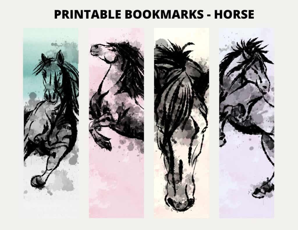 FREE Printable Horse Bookmarks My Printable Home