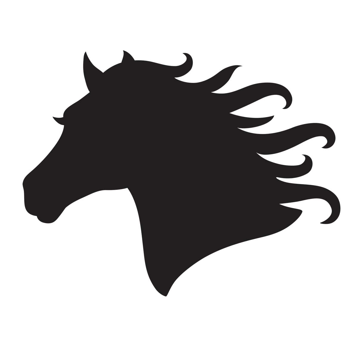 Free Printable Horse Head Stencils ClipArt Best