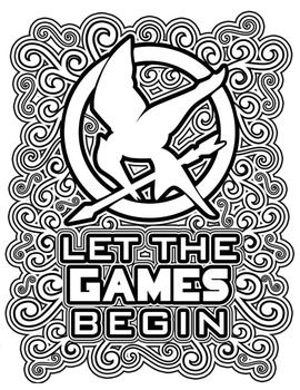 free printable hunger games coloring sheet