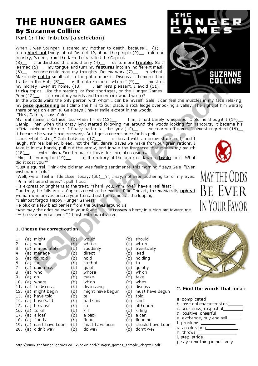 Free Printable Hunger Games Word Search Word Search Maker