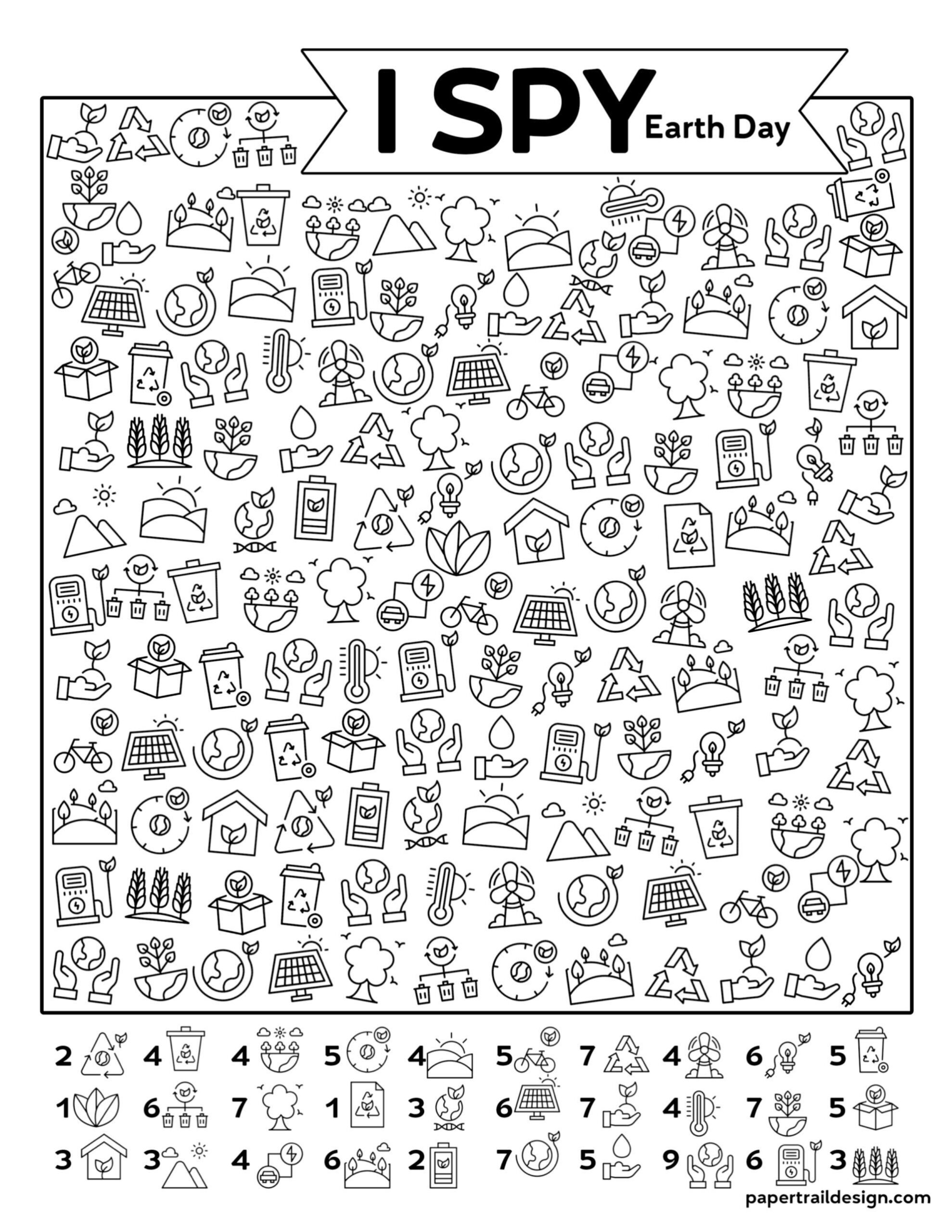 Free Printable I Spy Earth Day Activity Artofit