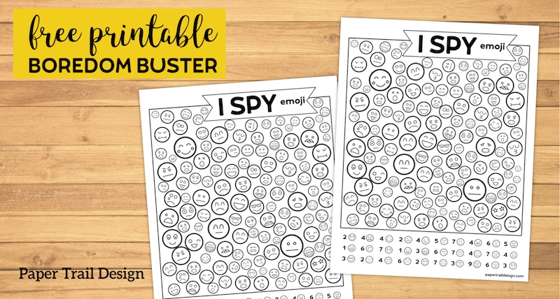 Free Printable I Spy Emoji Game Paper Trail Design