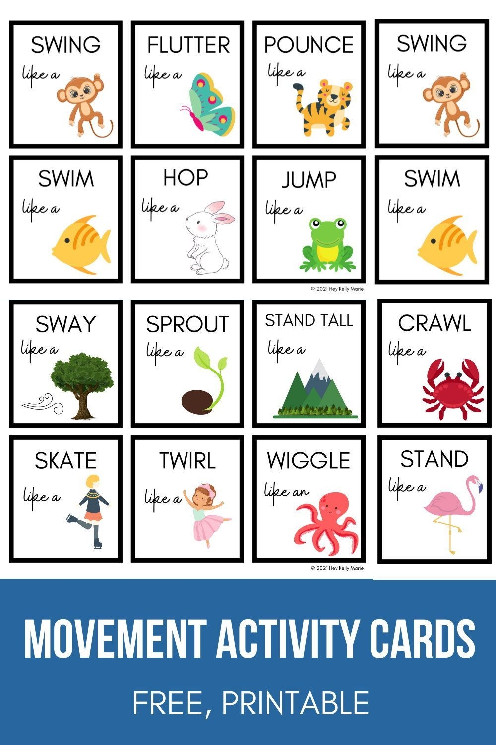 Free Printable Indoor Movement Activity Cards Artofit