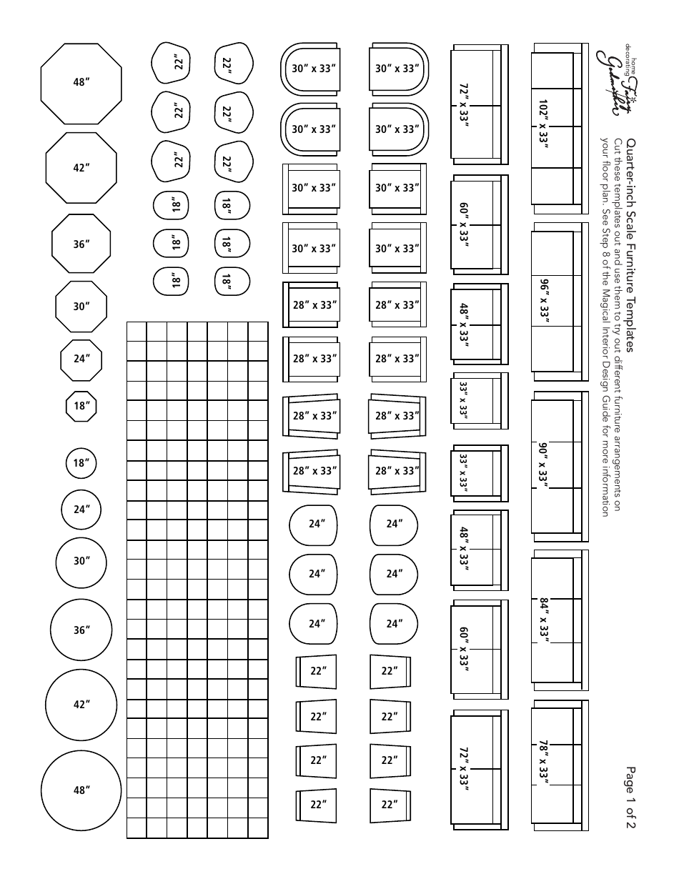 Free Printable Interior Design Furniture Templates Psoriasisguru