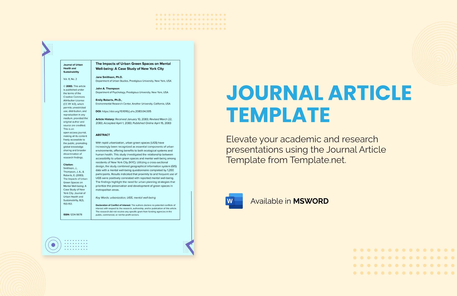 Free Printable Journal Template In Word Google Docs PDF Download 