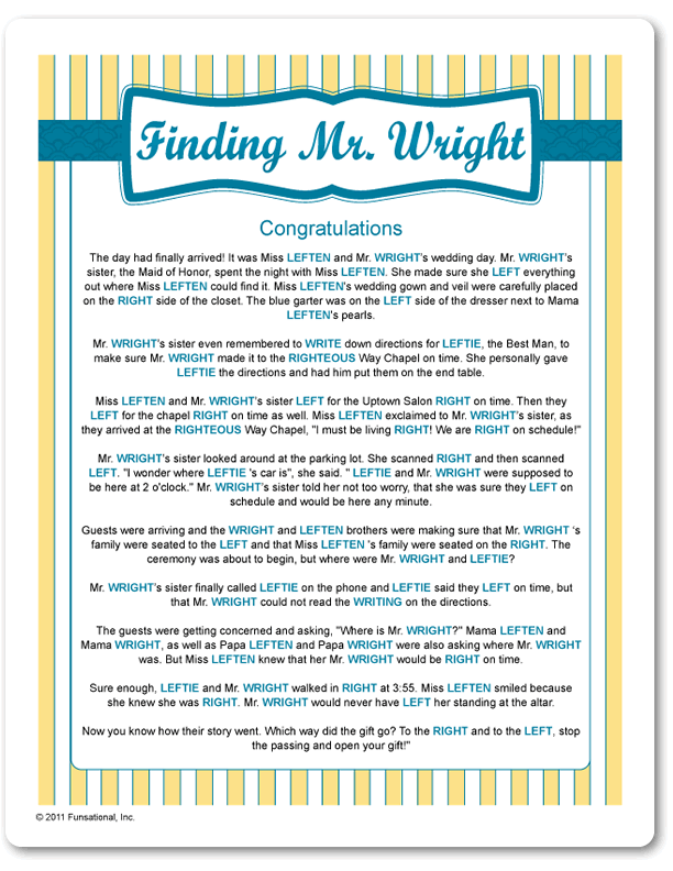 Free Printable Left Right Bridal Shower Game 17 Images Result Koltelo