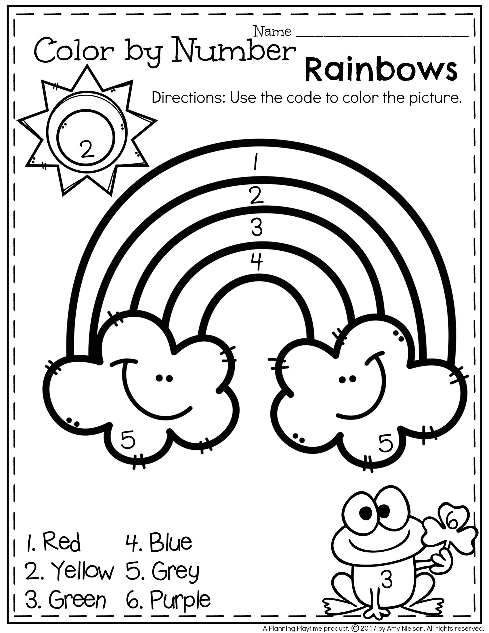 preschool printable activities