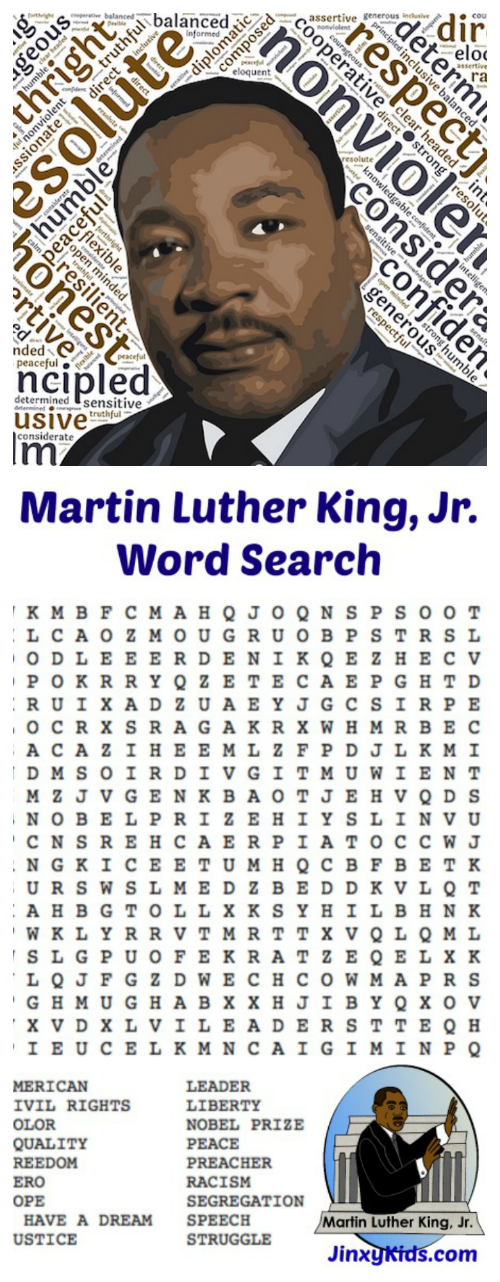 martin luther king picture printable