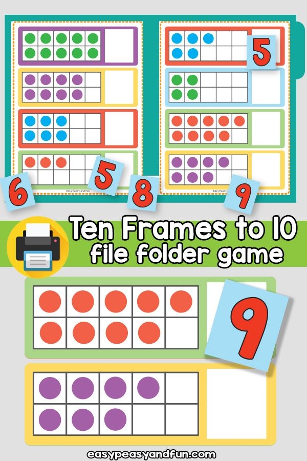 free printable file folder math games