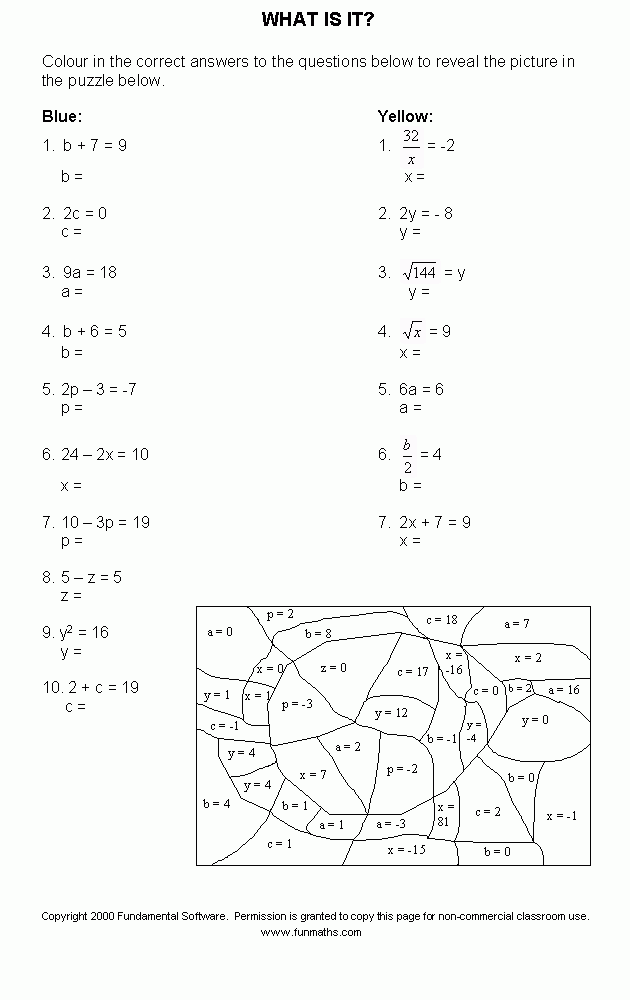 free printable high school math games