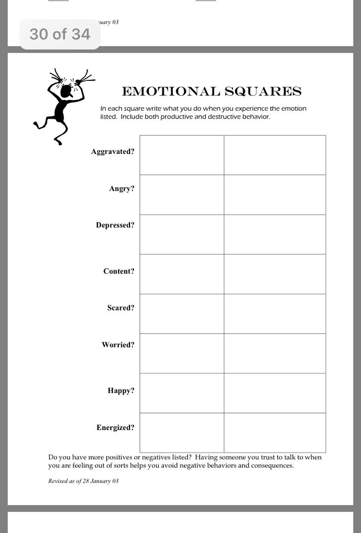 Free Printable Mental Health Group Activity Worksheets Printable