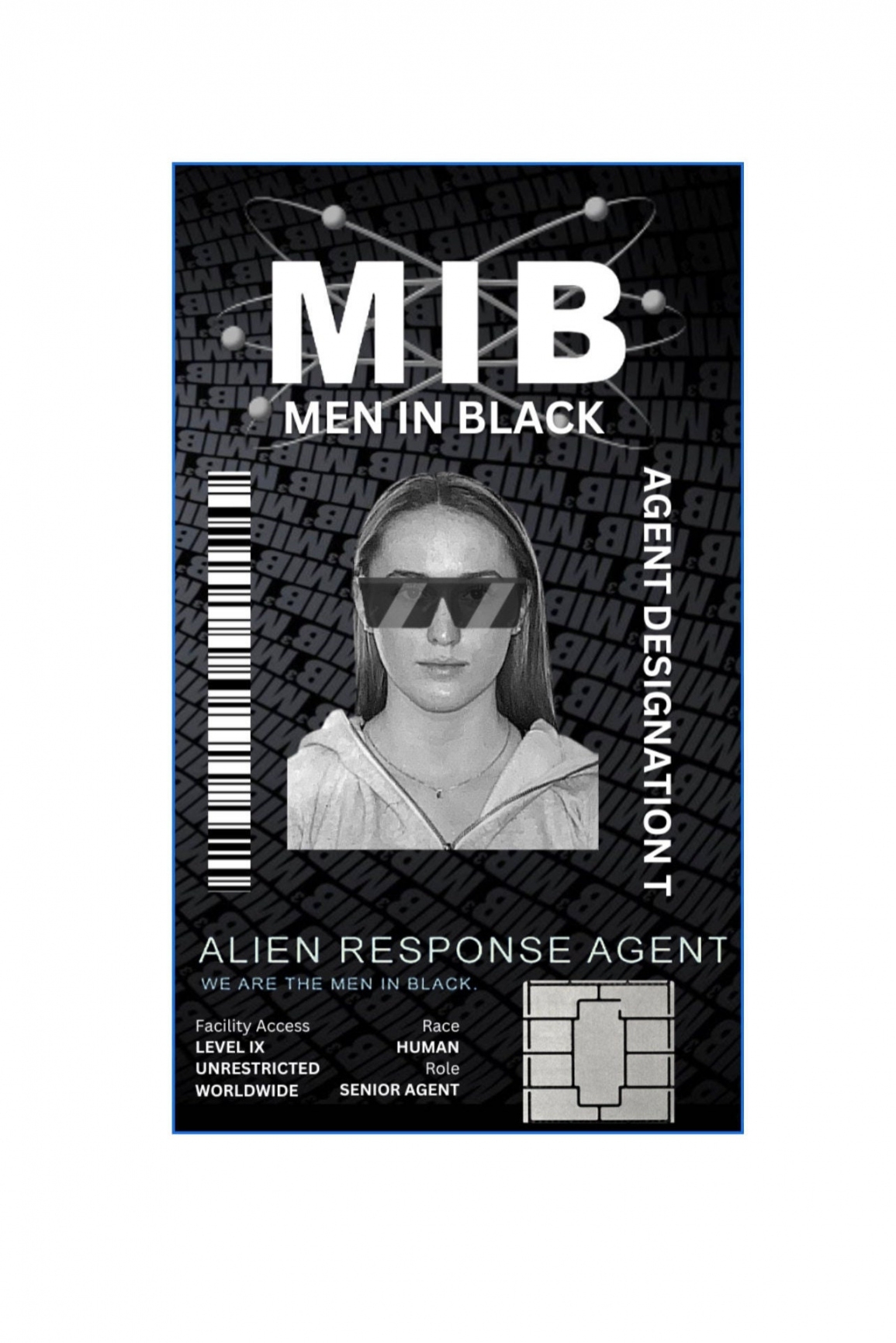 identity card free printable mib badge template