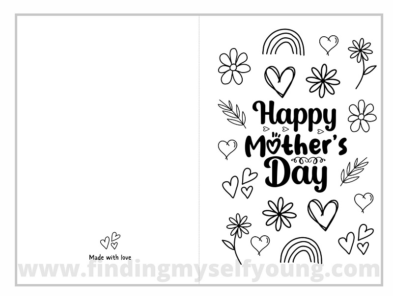 free printable mothers day card templates