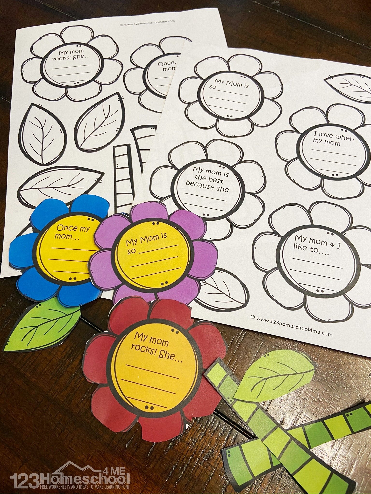 printable mothers day craft template