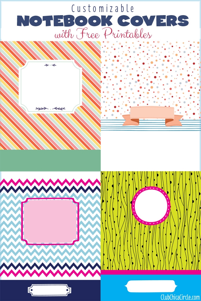 notebook design cover printable