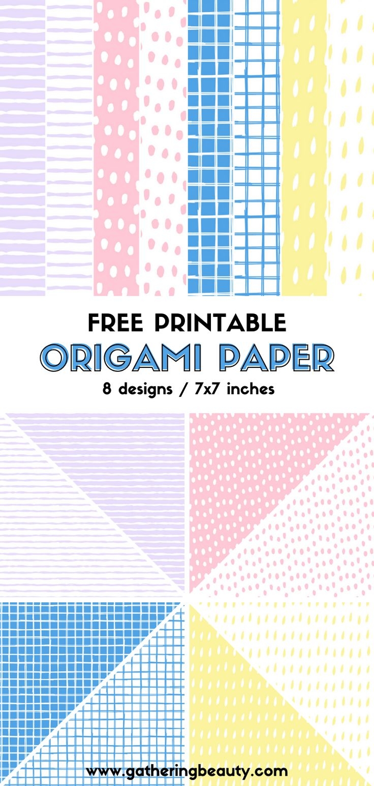 FREE PRINTABLE ORIGAMI PAPER Worksheets Library