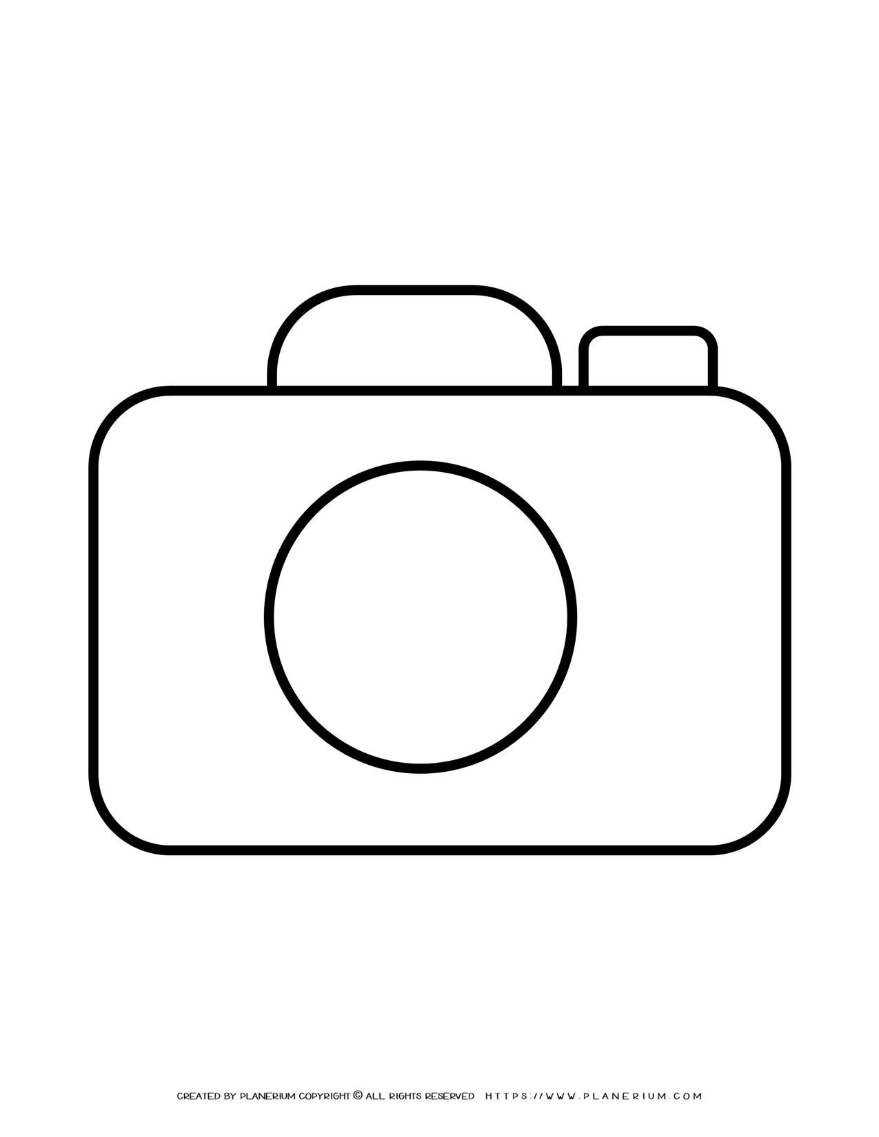 Free Printable Paper Camera Template Printable Templates