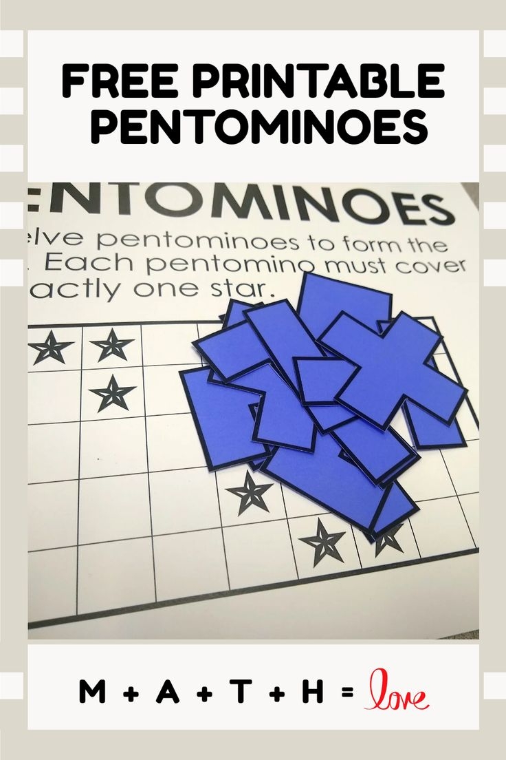 Free Printable Pentominoes Puzzles Fun And Educational Game