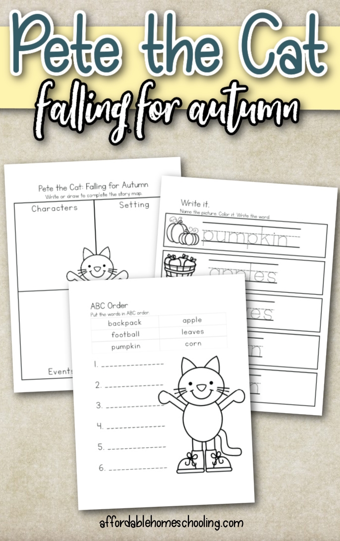 Free Printable Pete The Cat Falling For Autumn Activities