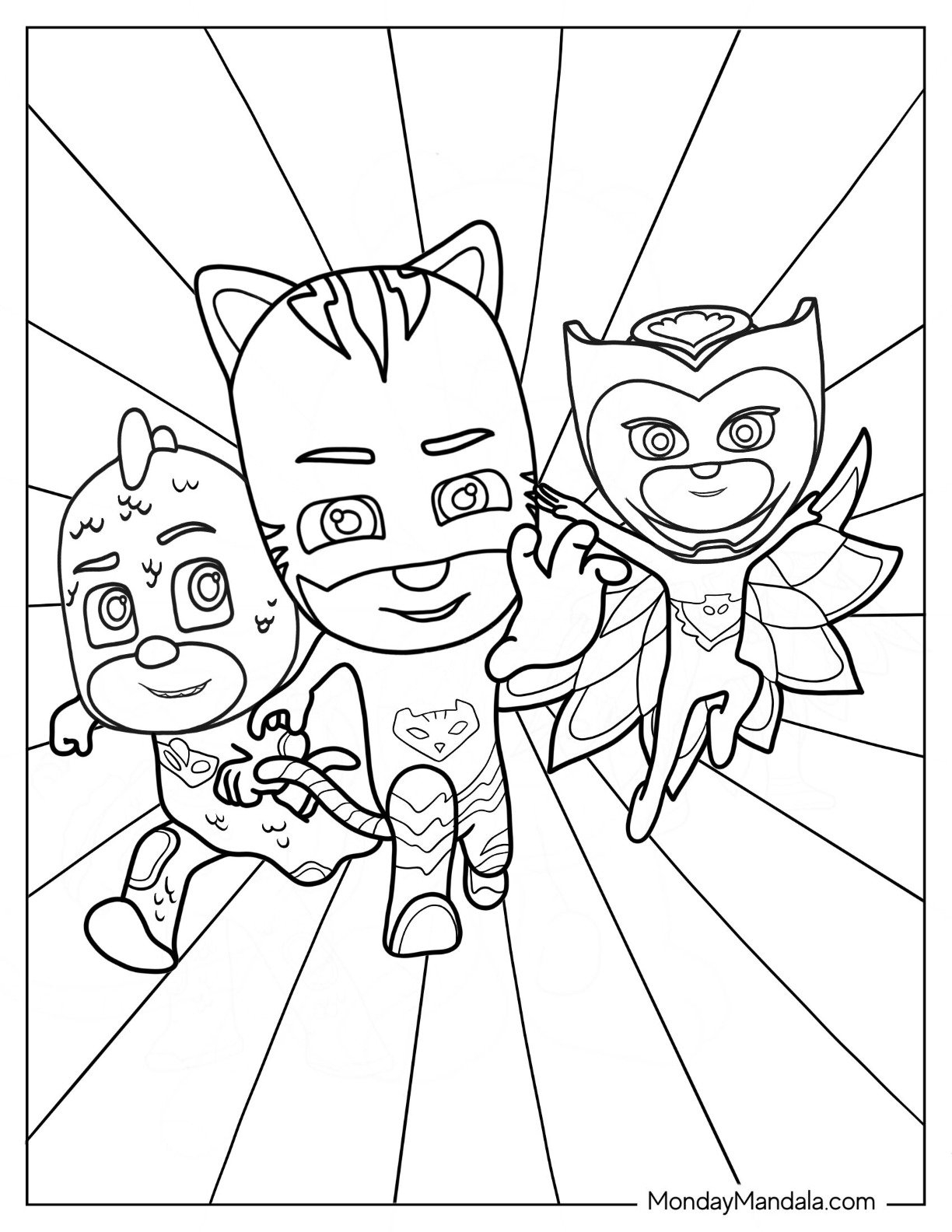 Free Printable PJ Masks Coloring Pages Kids Activities Blog 46 OFF