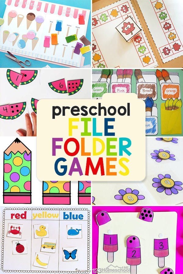 Free Printable Preschool File Folder Games Artofit