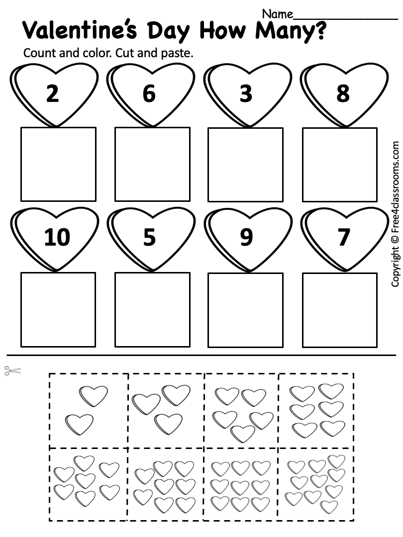 printable valentine's activities for preschool