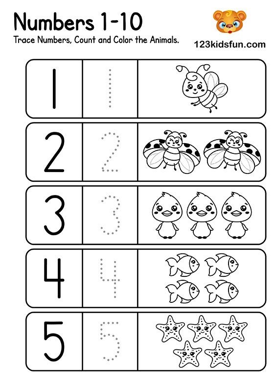 preschool maths activities printable
