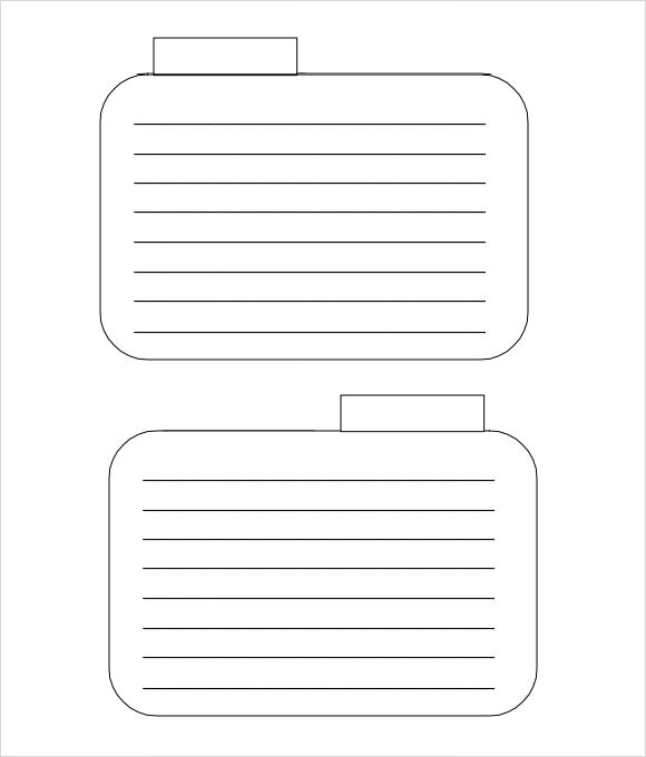 Free Printable Printable Index Card Template