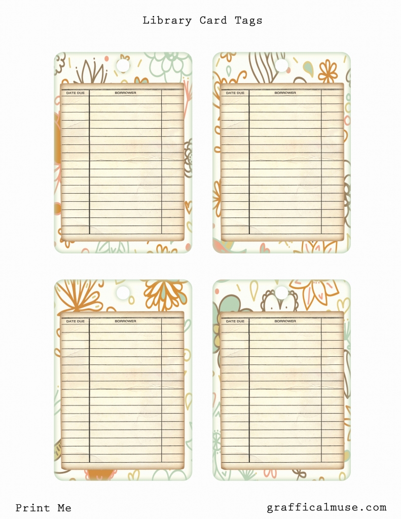 library card template printable